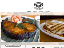 Tablet Screenshot of malabarikitchen.com